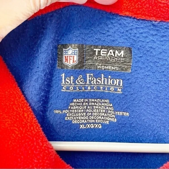 NFL | Offical New York Giants Full Zip Fleece Size XL - Picture 3 of 7